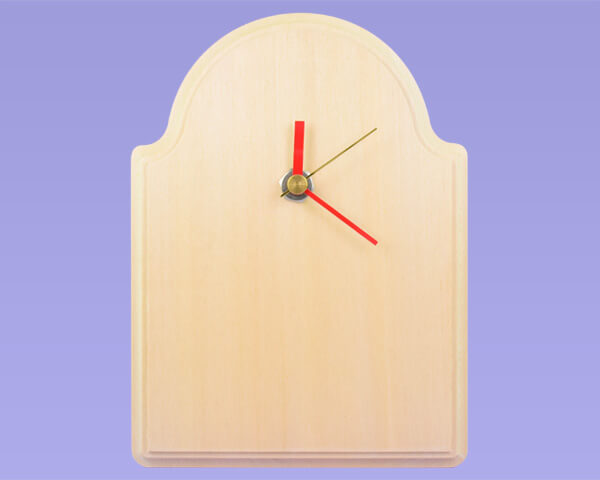 飾り時計板（たて型）時計針取り付け例
