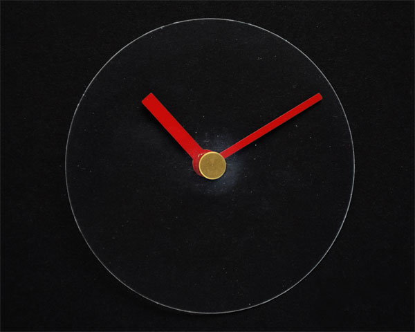 時計針　樹脂円盤秒針　ショート（赤）