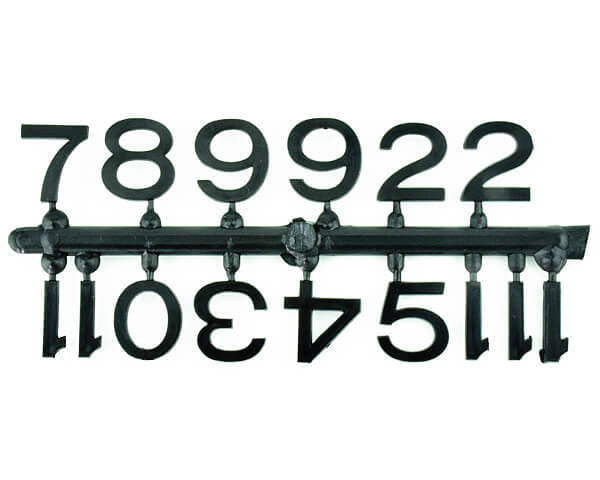 文字符セット(アラビア数字)黒