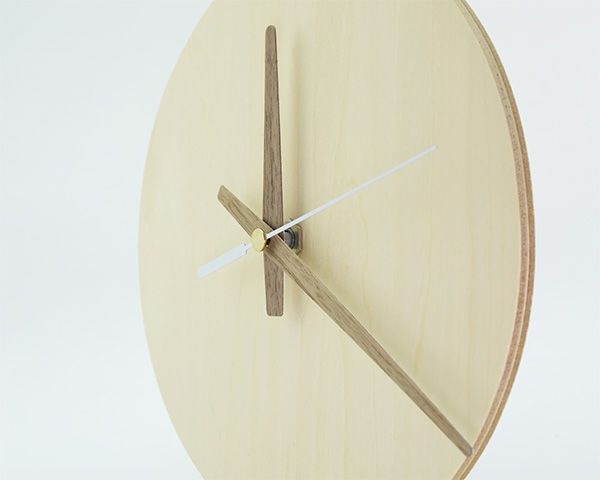 天然木貼り時計針セット（取り付け例）